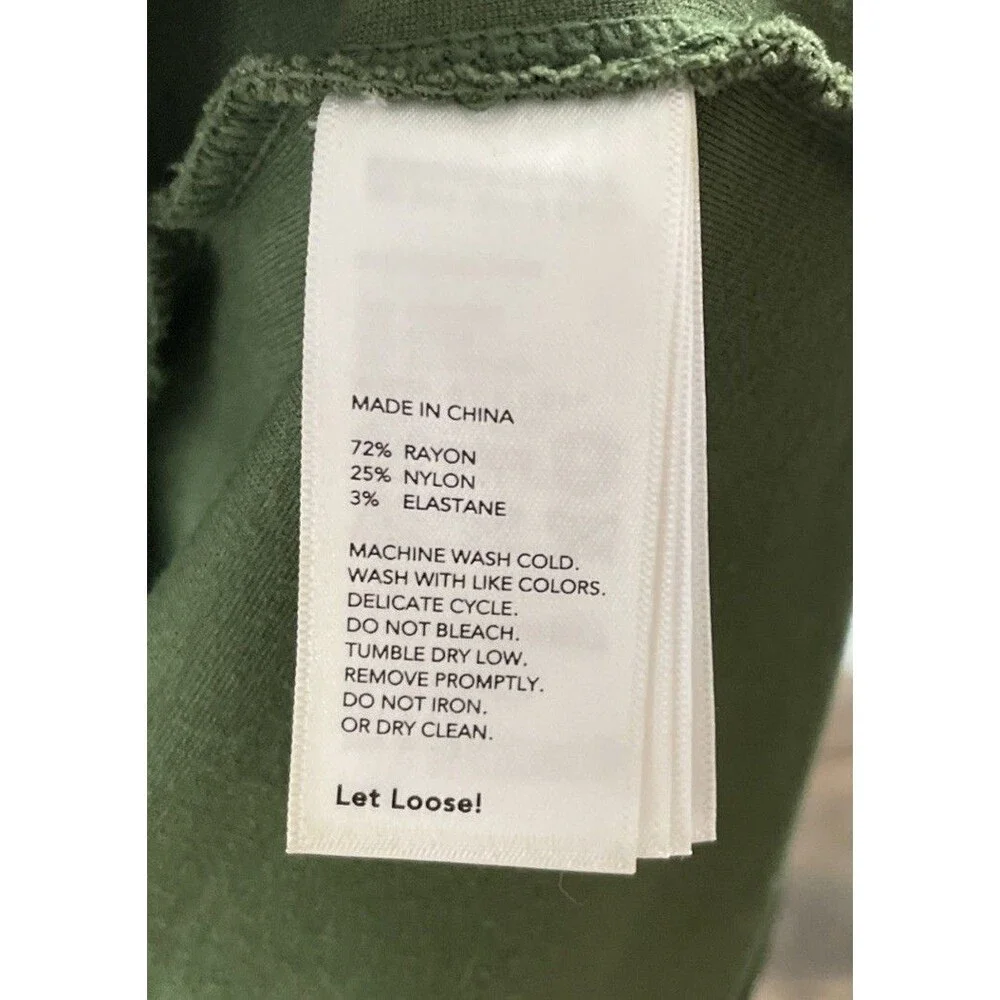 Kate Spade Saturday Dress S Small Green Pullover Stretch Sheath Long Sleeve